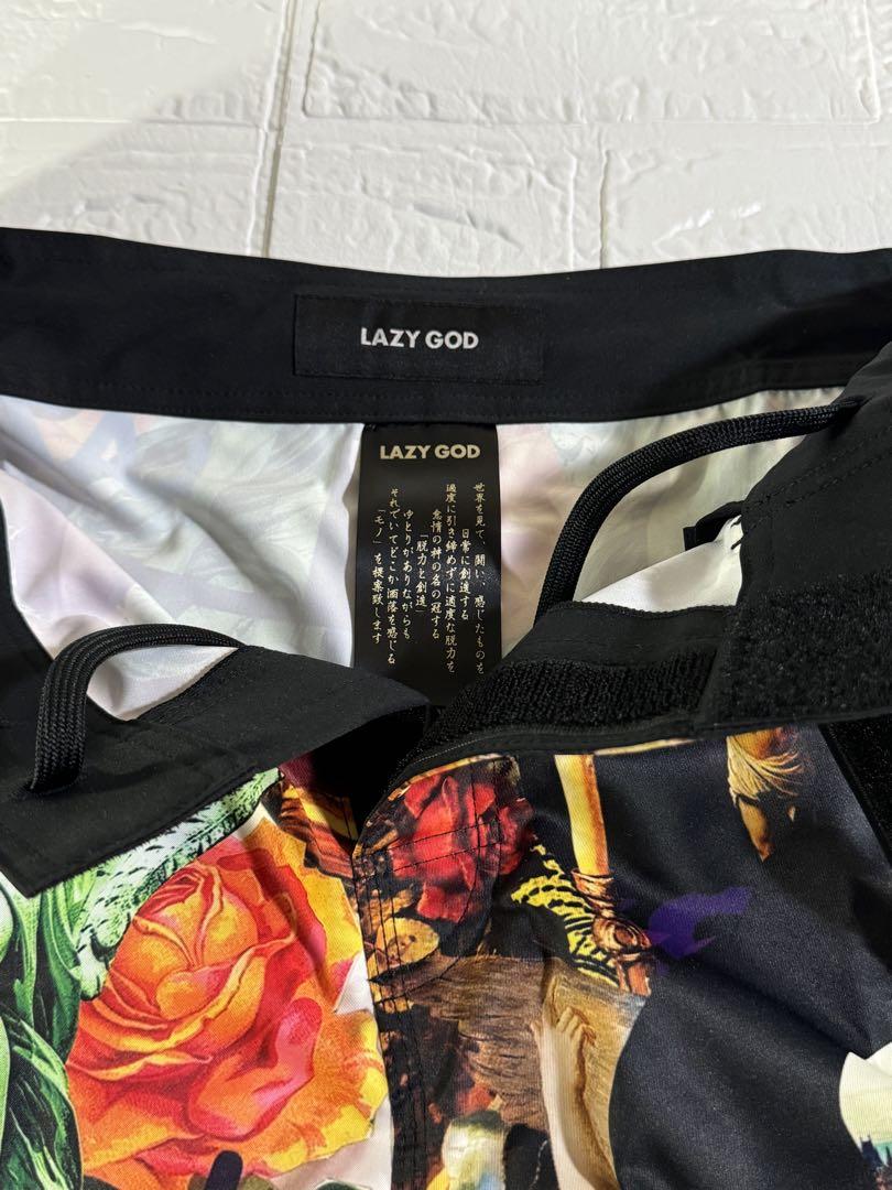 [未使用]LAZY GOD アートプリント ショートパンツ/サイズ「み」