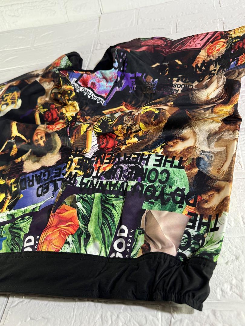 [未使用]LAZY GOD アートプリント ショートパンツ/サイズ「み」