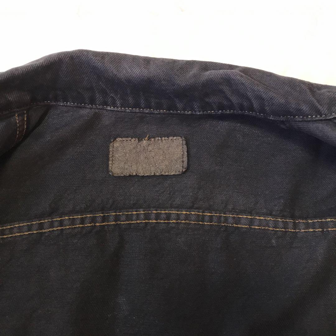Levi'sブラック トラッカージャケット USA製 後染め