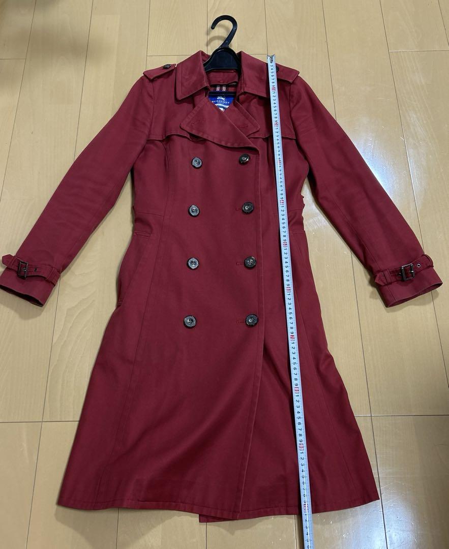 【美品】迅速発送⭐️バーバリーブルーレーベル　38　トレンチ　赤　お値下げ中❗️