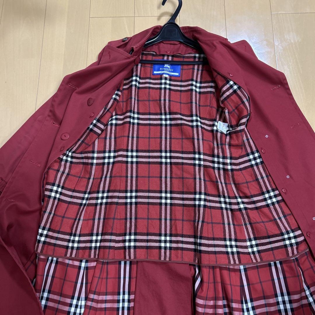 【美品】迅速発送⭐️バーバリーブルーレーベル　38　トレンチ　赤　お値下げ中❗️