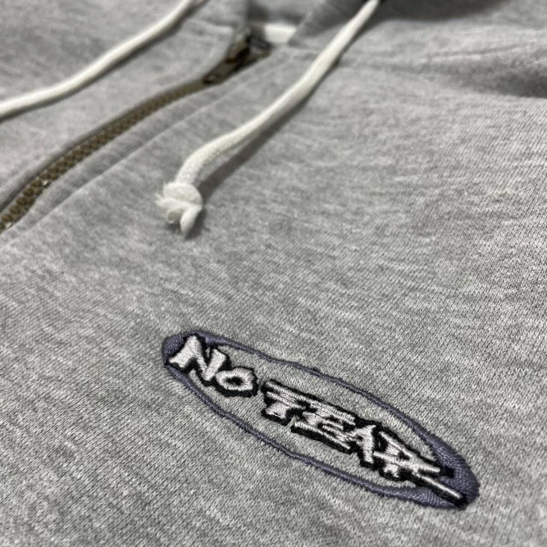 NO FEAR スウェットパーカー ハーフジップ 刺繍ロゴ カリフォルニア発