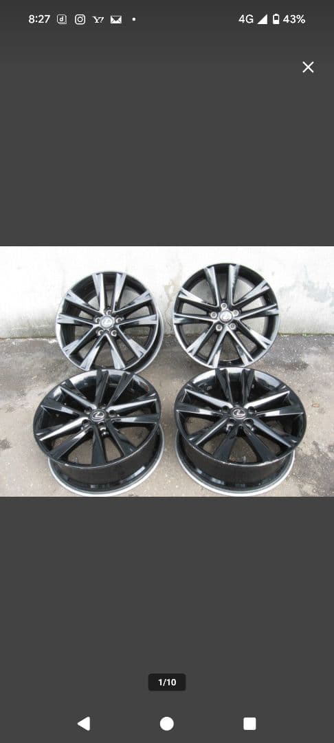 レクサス 19インチ アルミホイール 5本スポーク