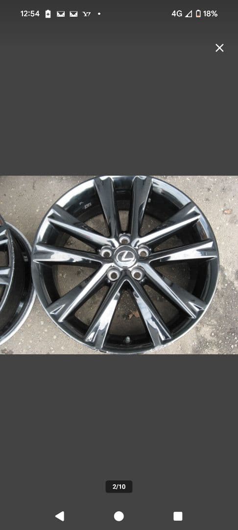 レクサス 19インチ アルミホイール 5本スポーク