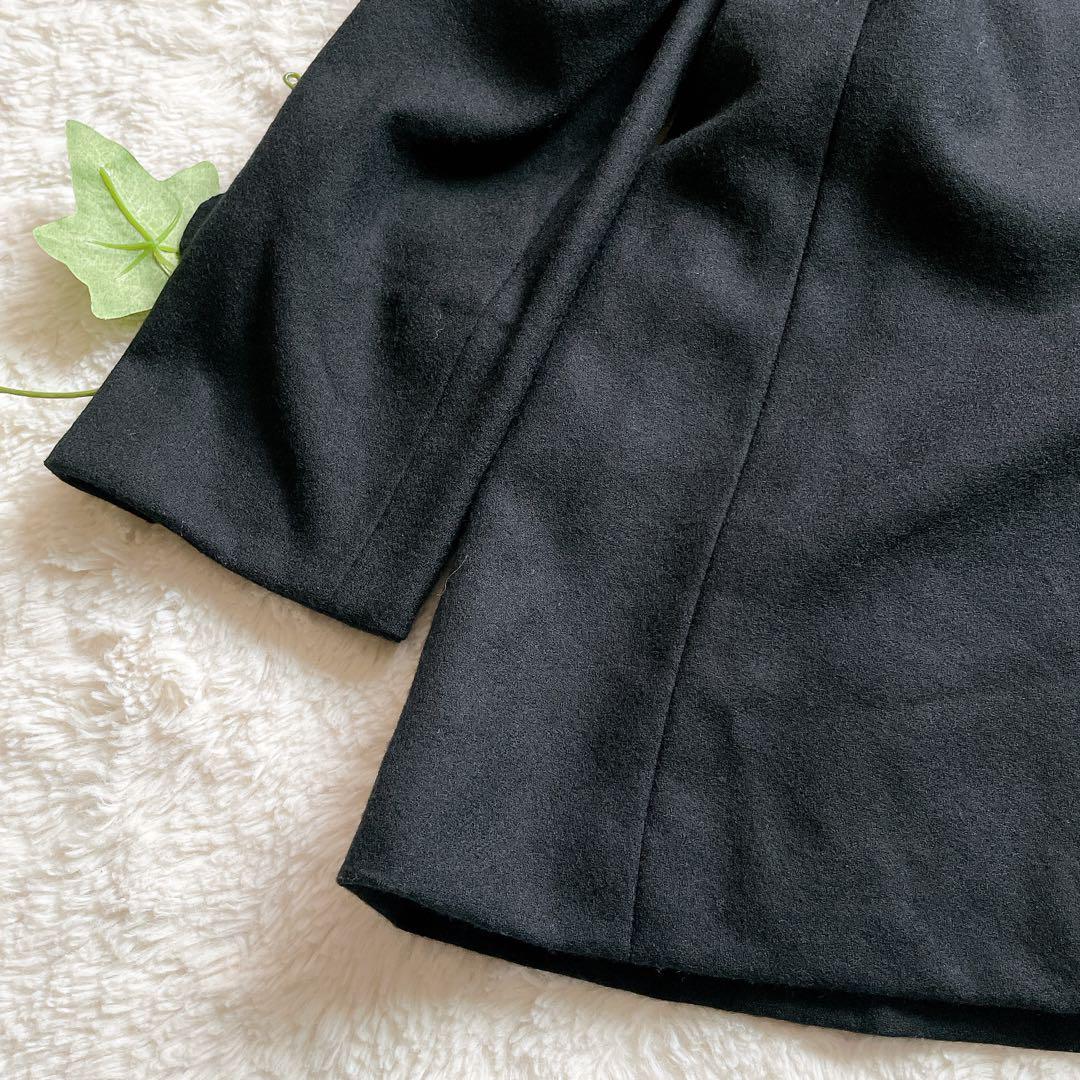 【極美品】ユキコハナイ ライトウール ジャケット 上品 S〜M ブラック