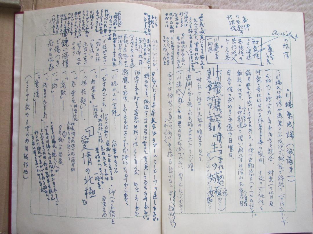 肉筆版三島由紀夫創作ノート 限定3000部 &「盗賊」三島由紀夫 肉筆版三島由紀夫創作ノート 限定3000部 &「盗賊」三島由紀夫