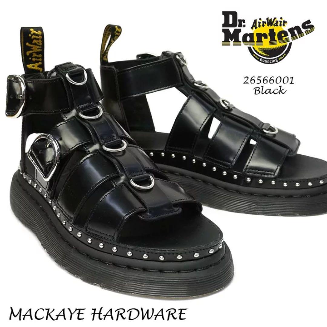 Dr.Martens サンダル MACKAYE HDW レザー ブラック UK5