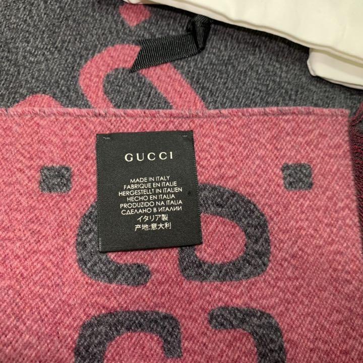 春早割 【美品】GUCCI ジャカード ウールシルク スカーフ - マフラー/ショール 春早割 【美品】GUCCI ジャカード ウールシルク スカーフ - マフラー/ショール