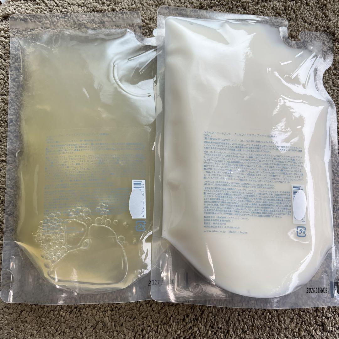 【新品】ウカシャンプー＆トリートメントウェイクアップアップアップセット