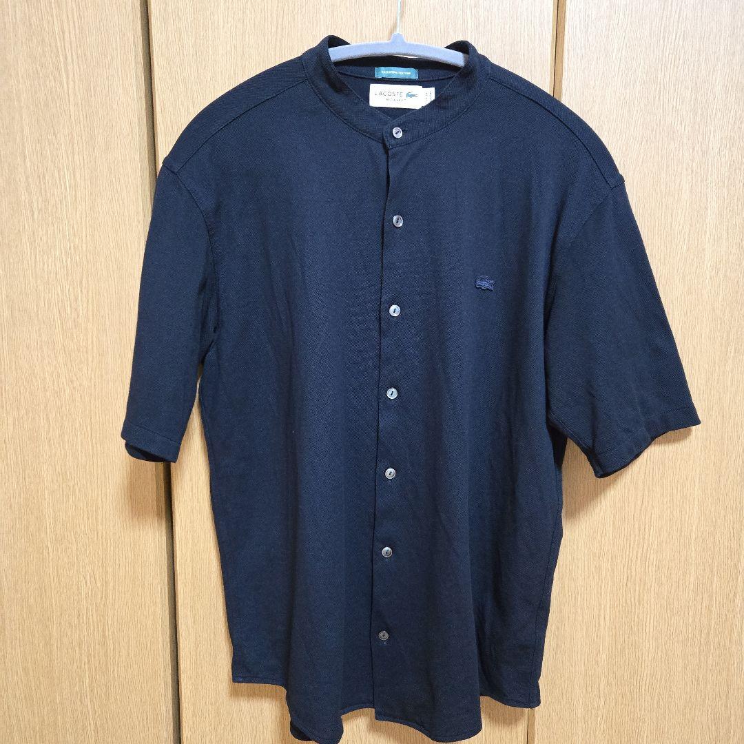 【LACOSTE / ラコステ】別注 バンドカラー フルオープン ポロシャツ