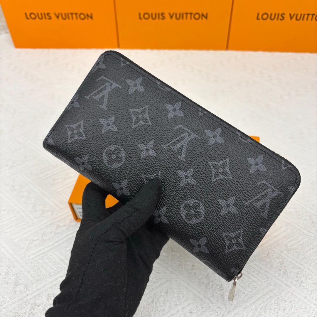 LOUISVUITTONブラック ダミエパターン 長財布 正規紙袋無料】ルイヴィトン 長財布 新品 ジッピーウォレット