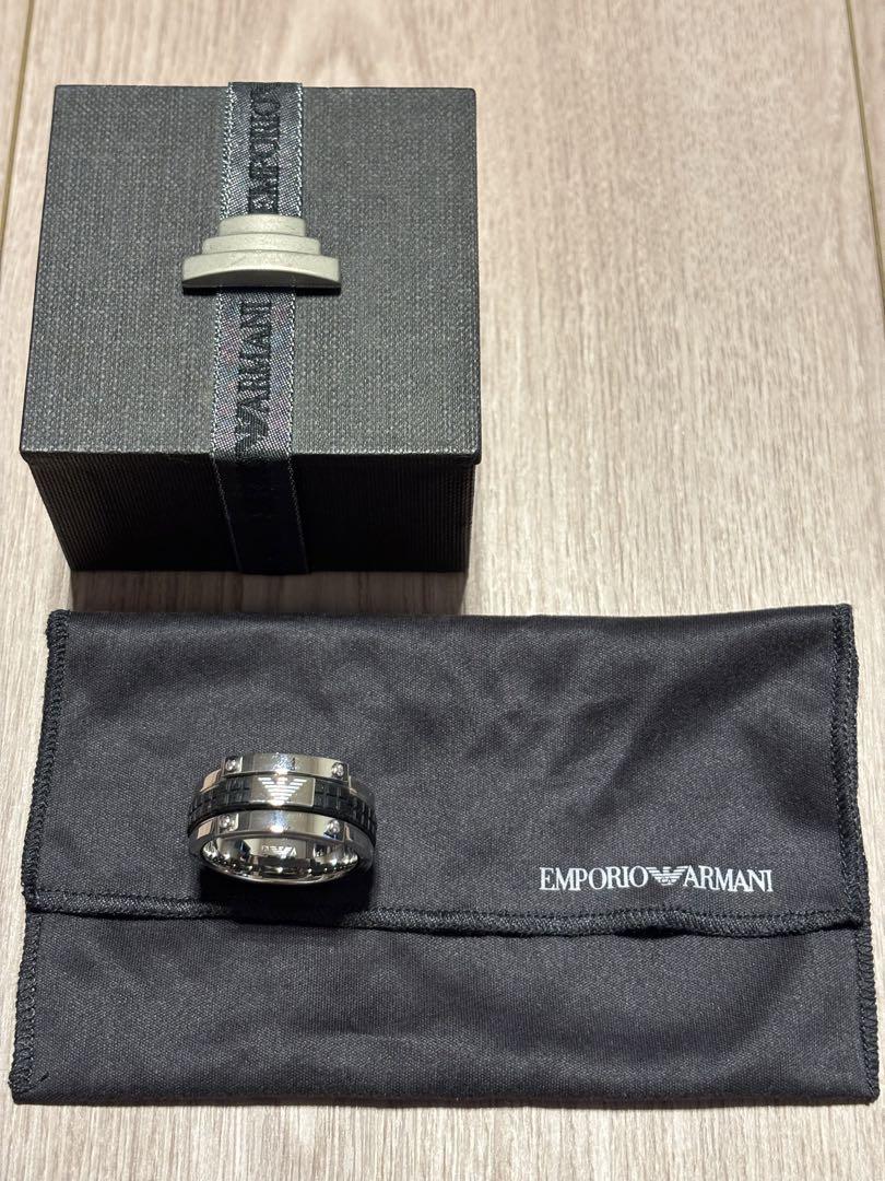 【お値下げ】EMPORIO ARMANI エンポリオアルマーニ リング　ブラック
