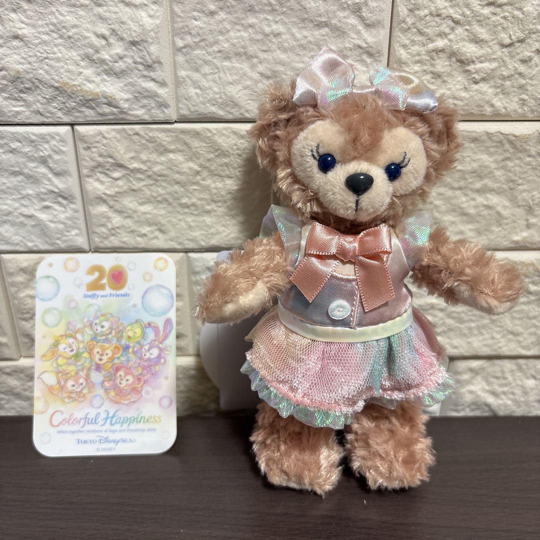 お顔厳選 シェリーメイ ぬいぐるみバッジ ぬいぐるみチャーム カラフルハピネス ディズニー 20周年 カラフルハピネス ぬいぐるみバッジ シェリー