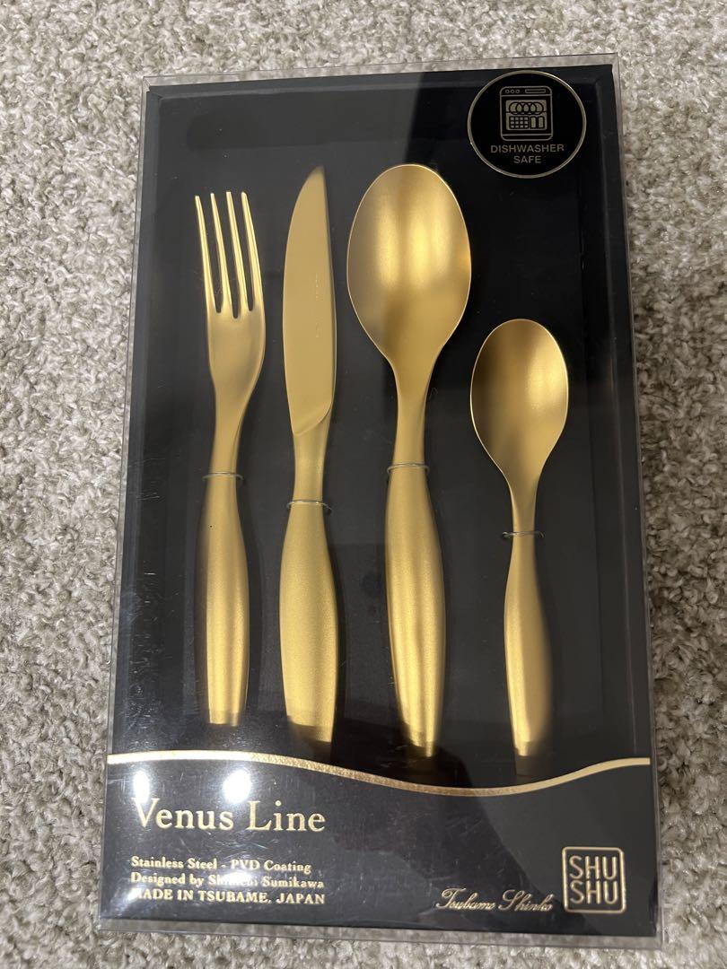 燕振興工業株式会社　Venus Line カトラリーセット　ゴールド16500円