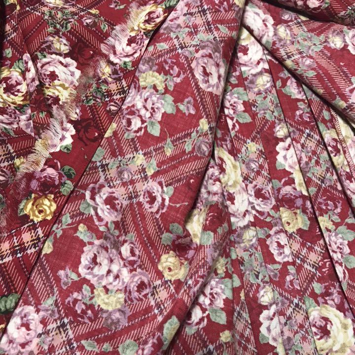 最新品国産 週末価格 スカート ストール スカーフ iS3l2-m80494538128 インゲボルグ 薔薇 チェック 格安2022