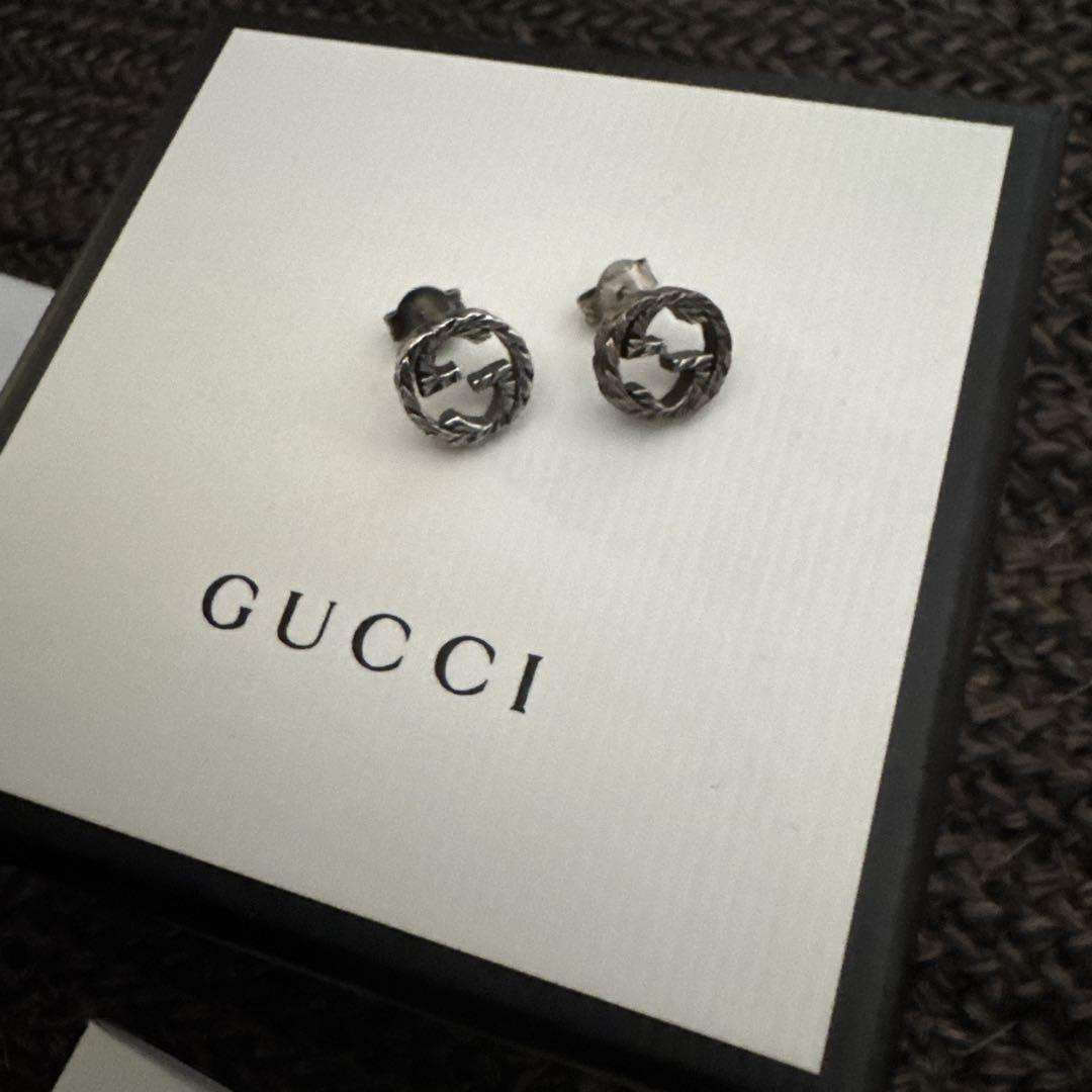 GUCCI グッチ ピアス シルバー
