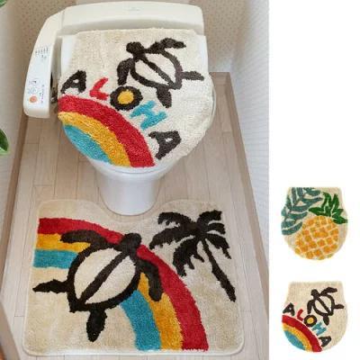 ハワイ トロピカル レインボー トイレセット 洗浄 普通用 ウォッシュレット用