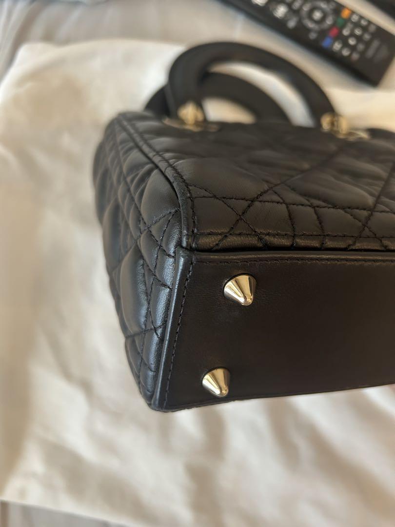 DIOR マイ レディ ディオール ブラック キルティング ショルダーバッグ DIOR マイ レディ ディオール ブラック キルティング ショルダー