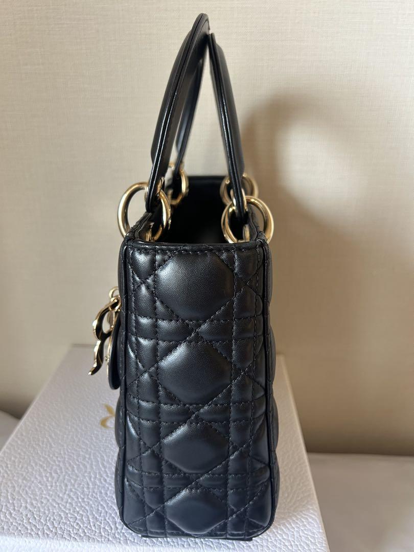 DIOR マイ レディ ディオール ブラック キルティング ショルダーバッグ DIOR マイ レディ ディオール ブラック キルティング ショルダー