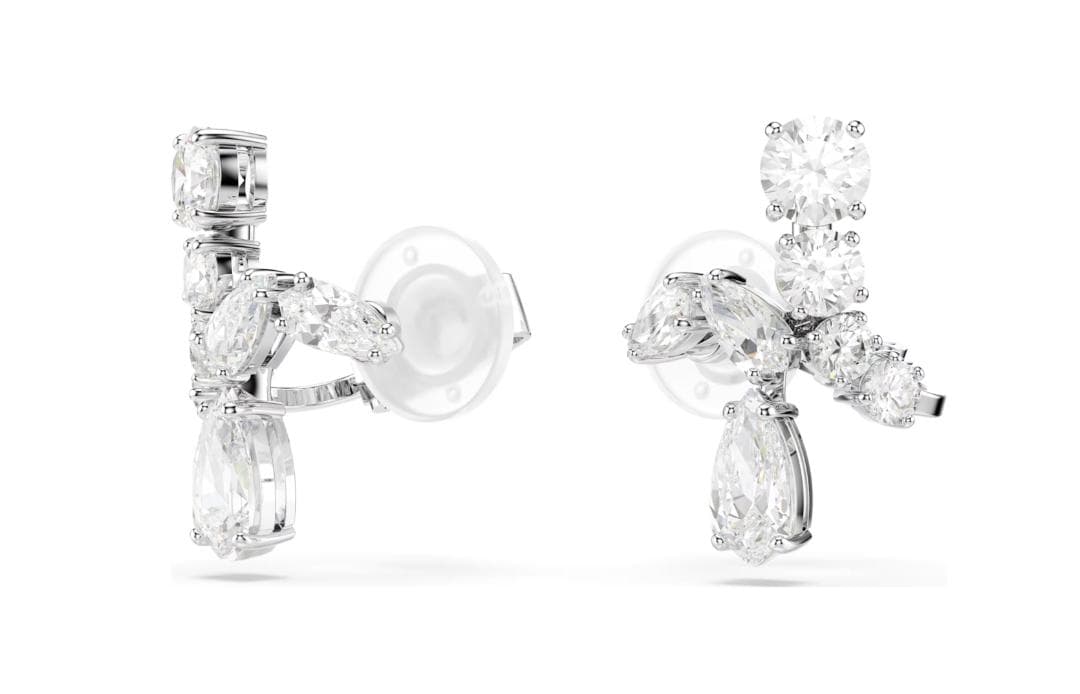 ほぼ新品　スワロフスキーSwarovski　Matrix クリップイヤリング