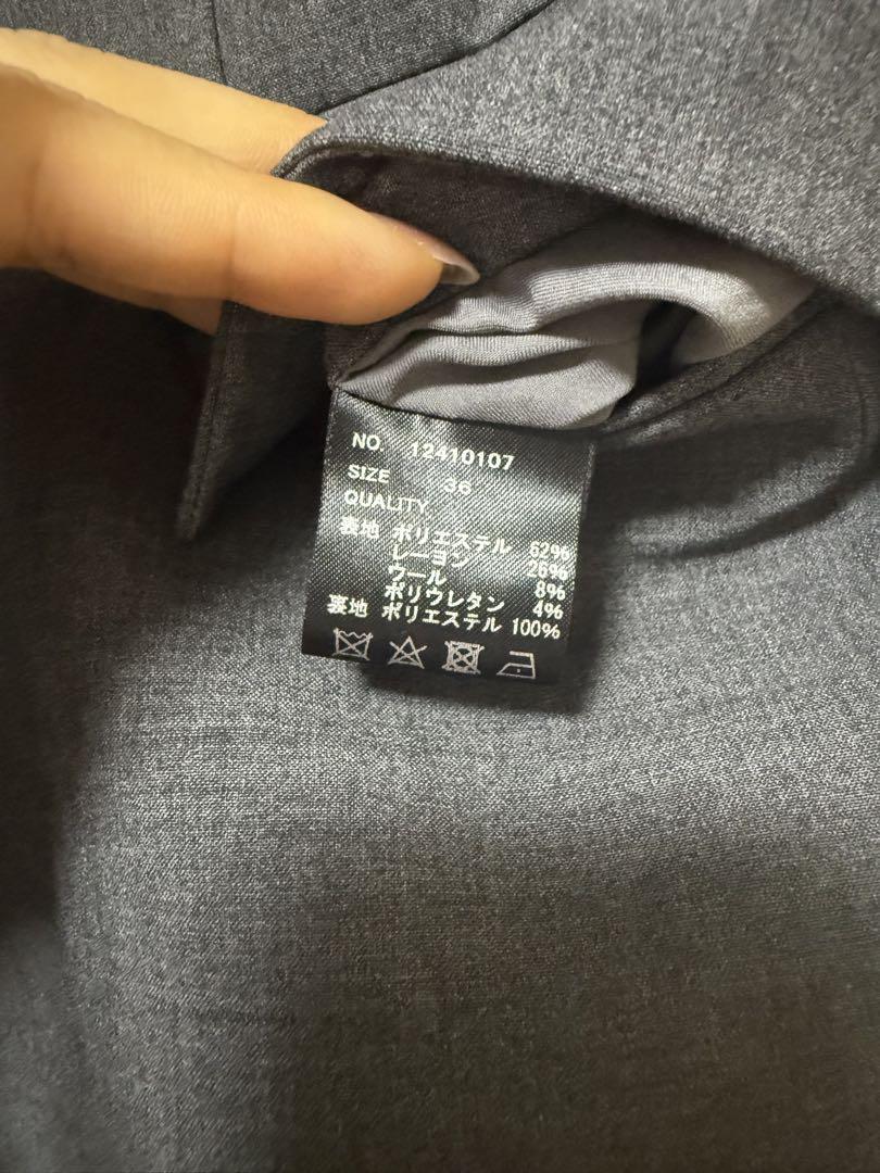 todayful Heather Over Jacketチャコールグレー 36
