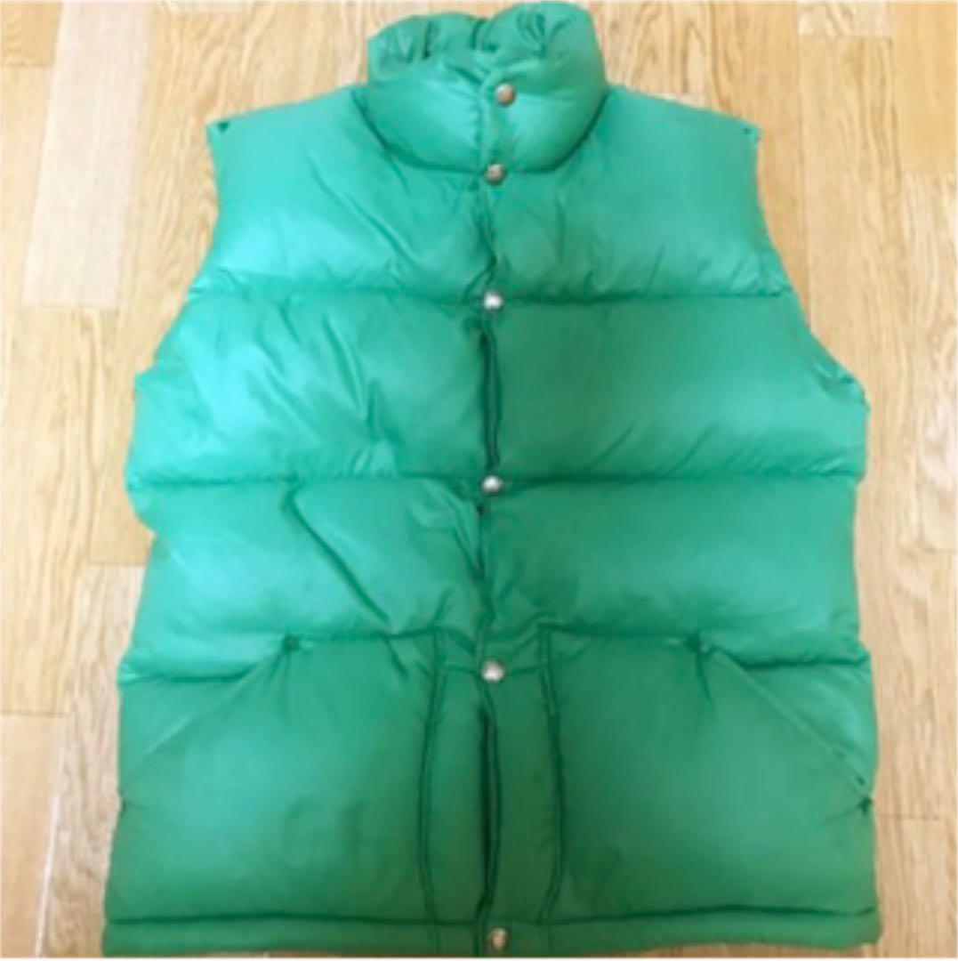 USA製 70'S ノースフェイス sizeMメンズ ノースフェイス ダウンベスト sizeM ジャケット/アウター グリーン 公式の USA製 70'S ノースフェイス sizeMメンズ ノースフェイス ダウンベスト sizeM ジャケット/アウター グリーン 公式の