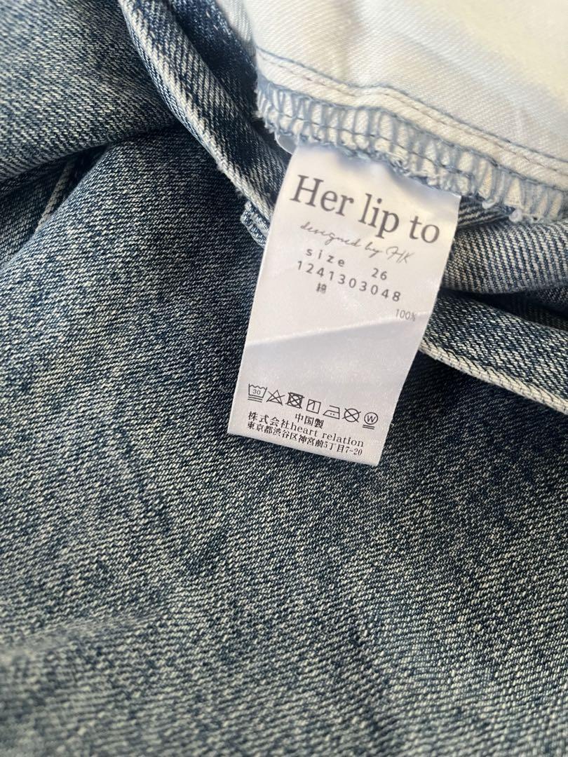 パンツ herlipto Milano Wide-Straight Jeans 26