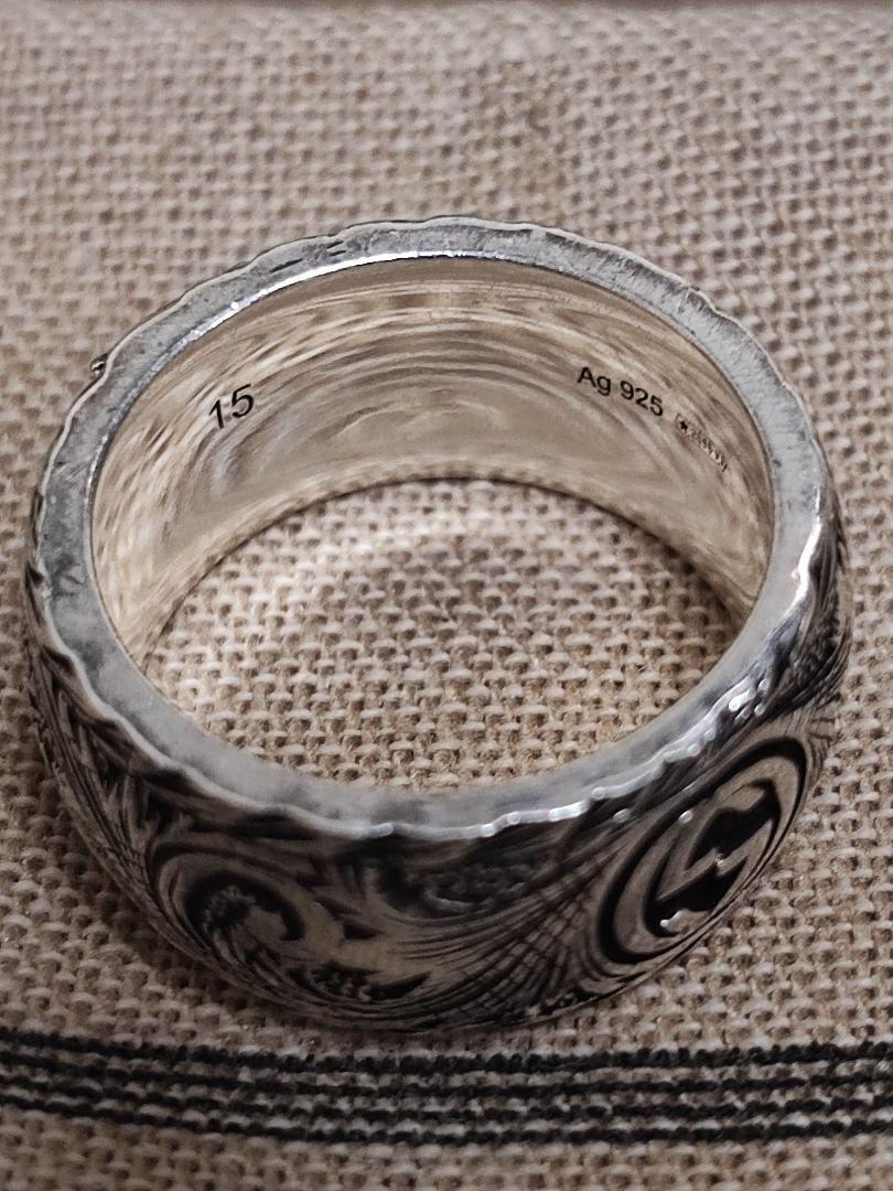 新品 未使用 GUCCI タイガー トラアラベスク リング15号