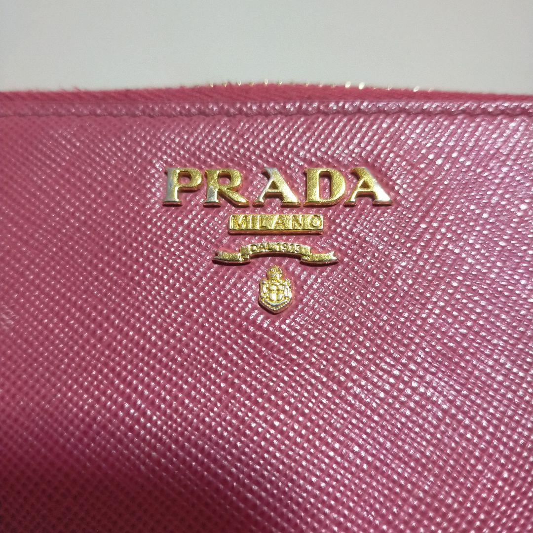 PRADA - 本物 プラダ PRADA サフィアーノ レザー ラウンド