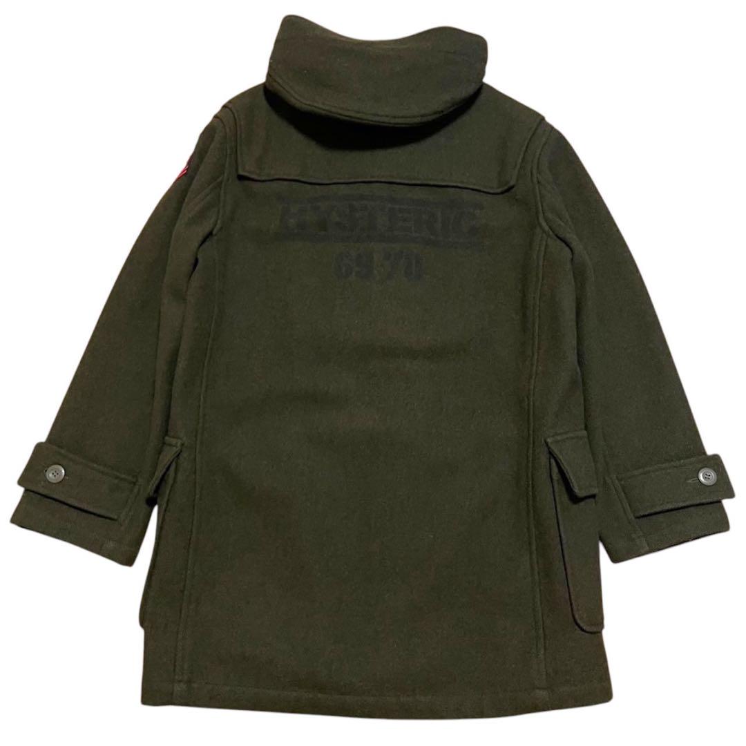 HYSTERIC GLAMOUR ダッフルコート バックロゴ ミリタリーワッペン