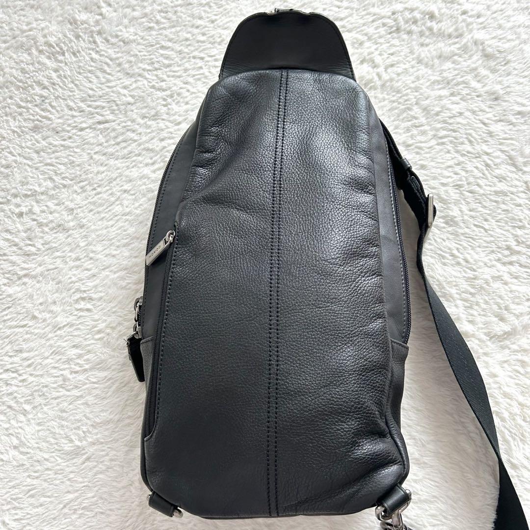COACH コーチ オールレザー スリリングバッグ ボディバッグ 黒