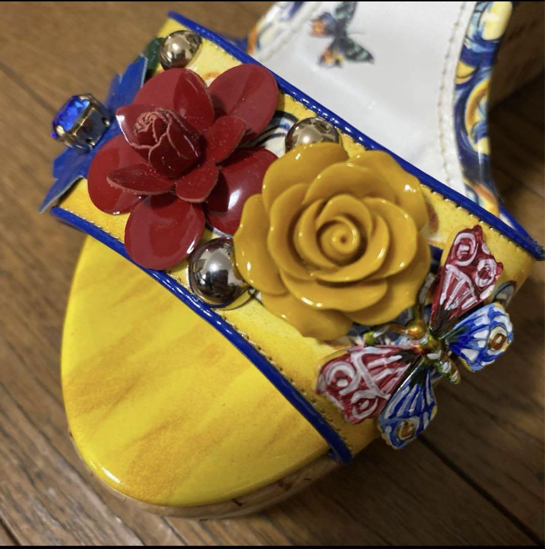 ドルチェ&ガッバーナ　ウェッジソール　サンダル　ドルガバ　DOLCE&GABB