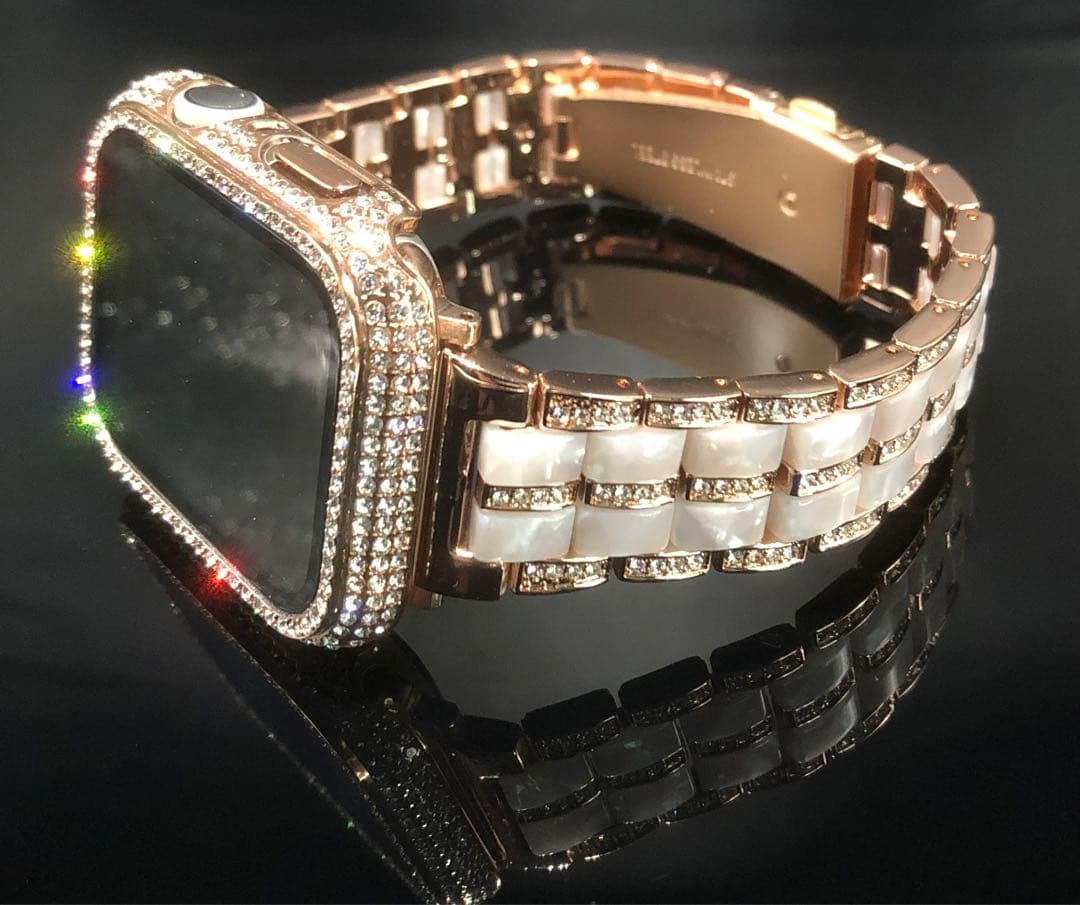 アップルウォッチ ステンレスベルト Apple Watchバンド キラキラ　2r