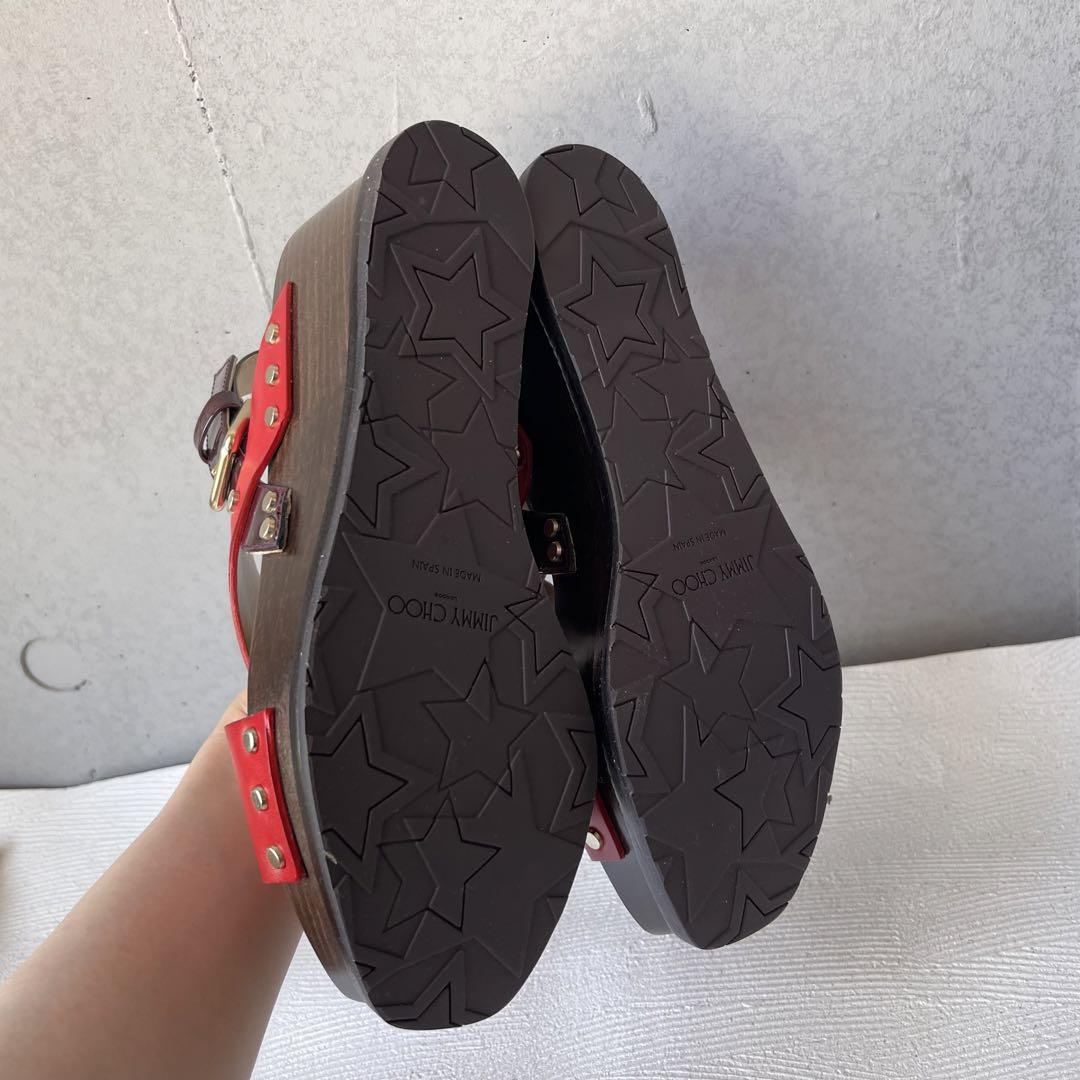 新品・未使用】JIMMY CHOOジミーチュウ ウェッジサンダル