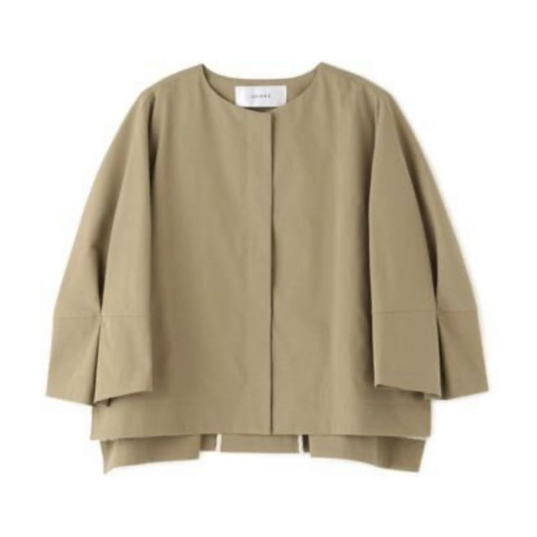 極美品　ADORE アドーア　ノーカラージャケット　38 黒　2020SS