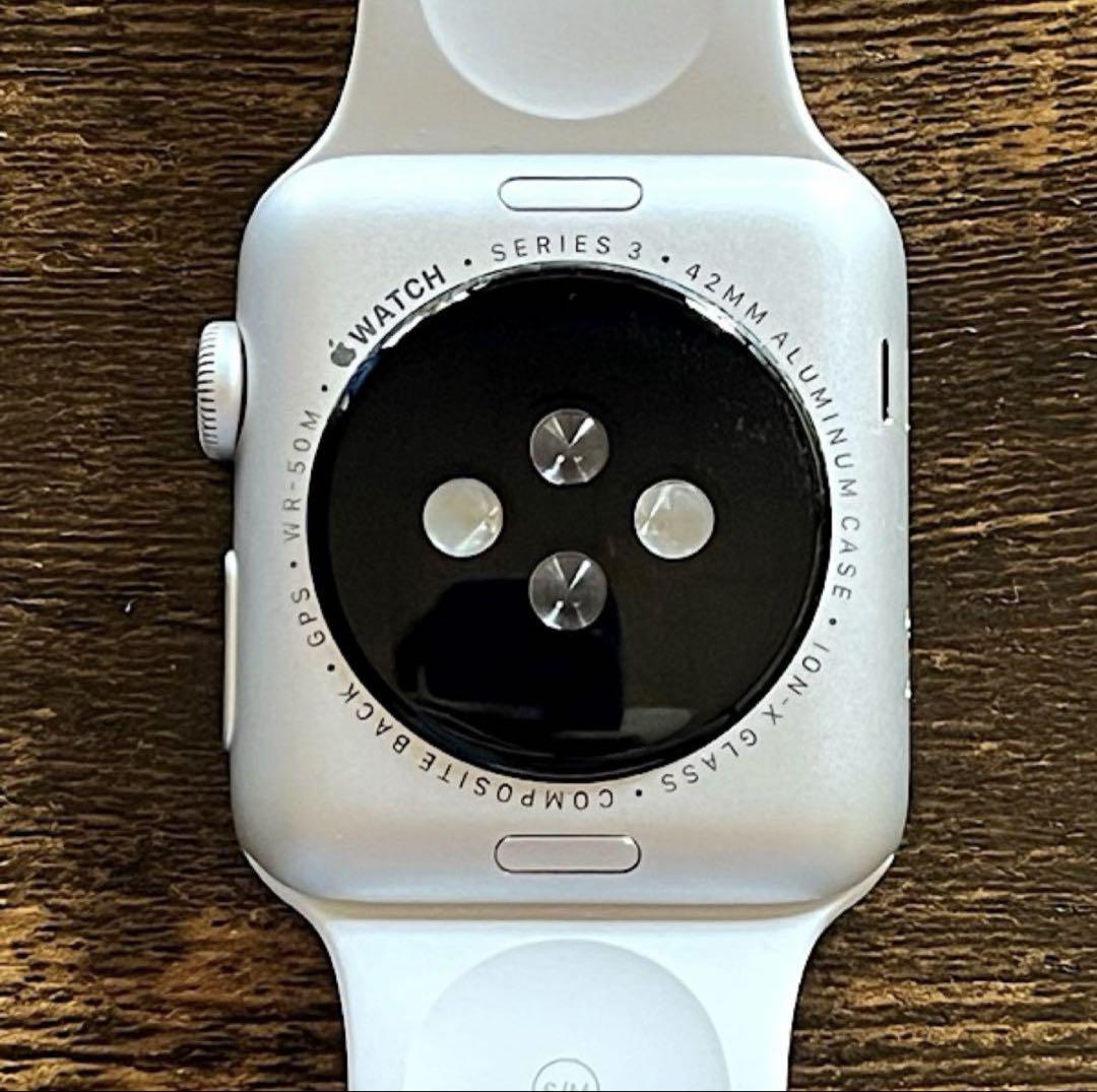 Apple Watch series 3 GPS 42mm バッテリー 100%