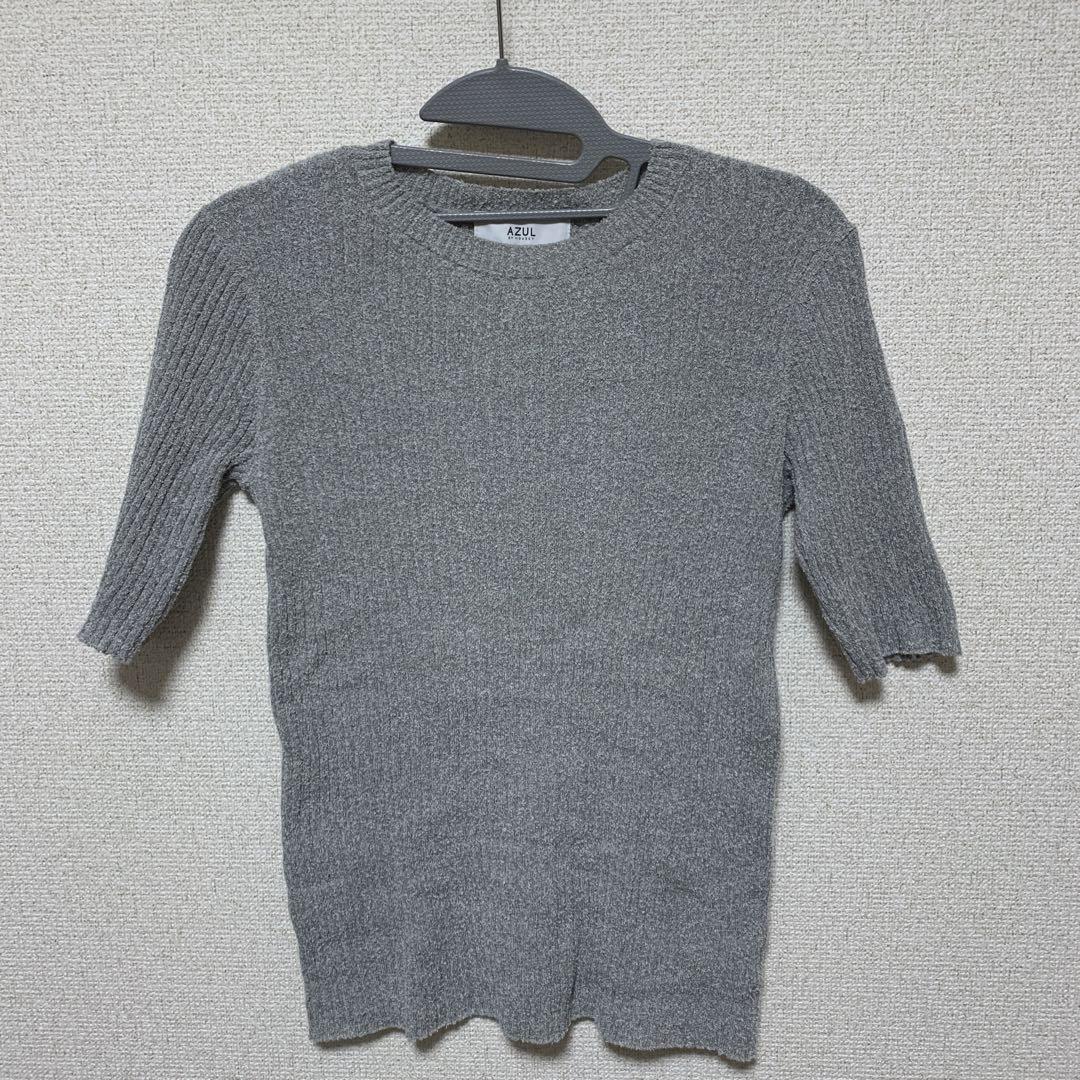 660円 クリスマスファッション アズールバイマウジー リブニット カットソー 五分袖 ラウンドネック ショルダーカット 肩出し 無地 S 黒 ブラック FF46 レディース 660円 クリスマスファッション アズールバイマウジー リブニット カットソー 五分袖 ラウンドネック ショルダーカット 肩出し 無地 S 黒 ブラック FF46 レディース
