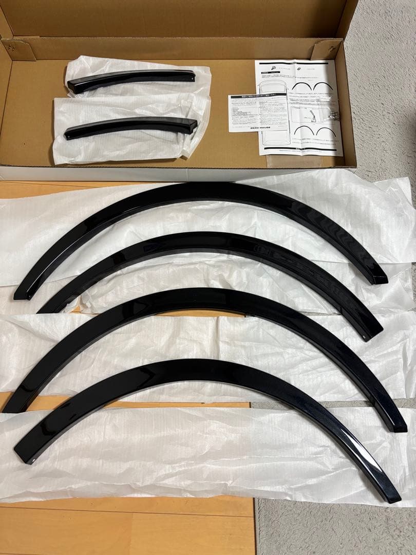 ハイエース200系 ダウンルックオーバーフェンダー ブラックマイカ塗装 車検対応Zero House