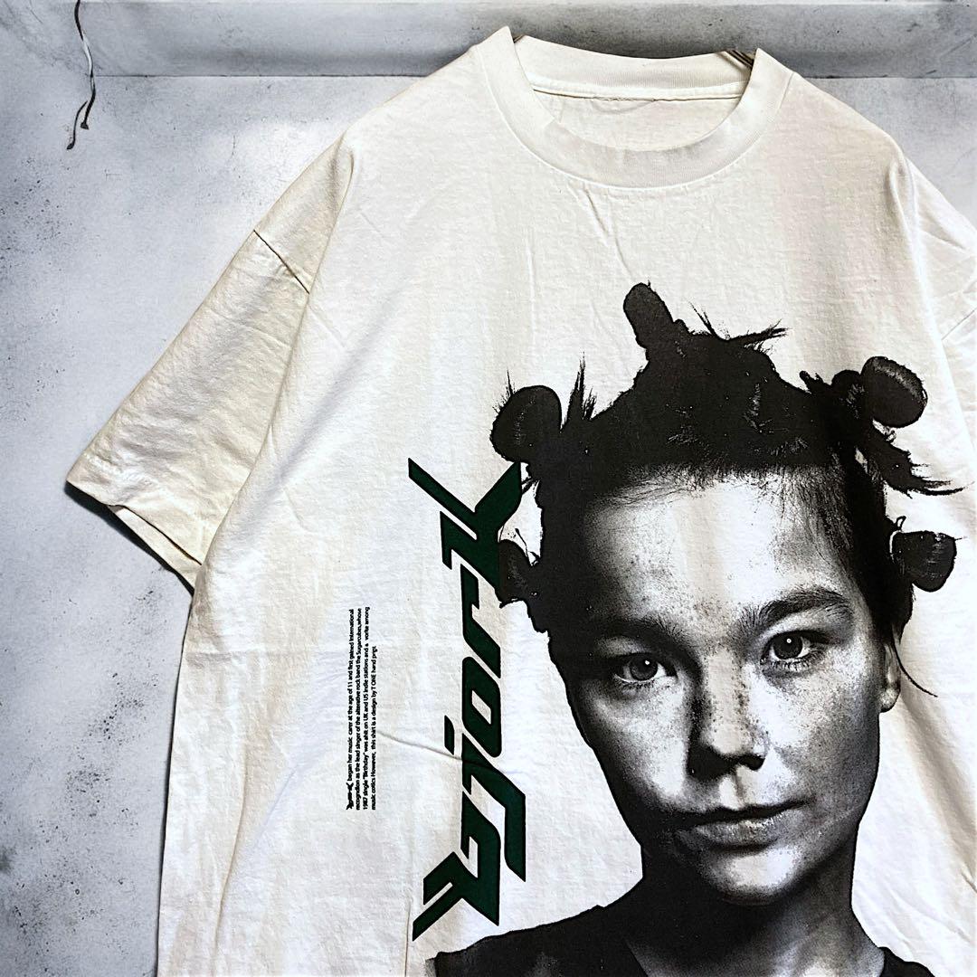 AZPF バンド Tシャツ 古着 白 ビョーク bjork 女性 アーティスト