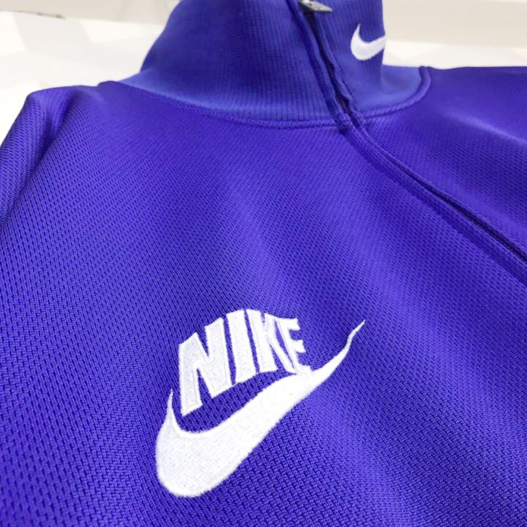 【90sヴィンテージ ナイキ】XL 刺繍ロゴ トラックジャケット 紫 nike. 【90sヴィンテージ ナイキ】XL 刺繍ロゴ トラックジャケット 紫 nike.