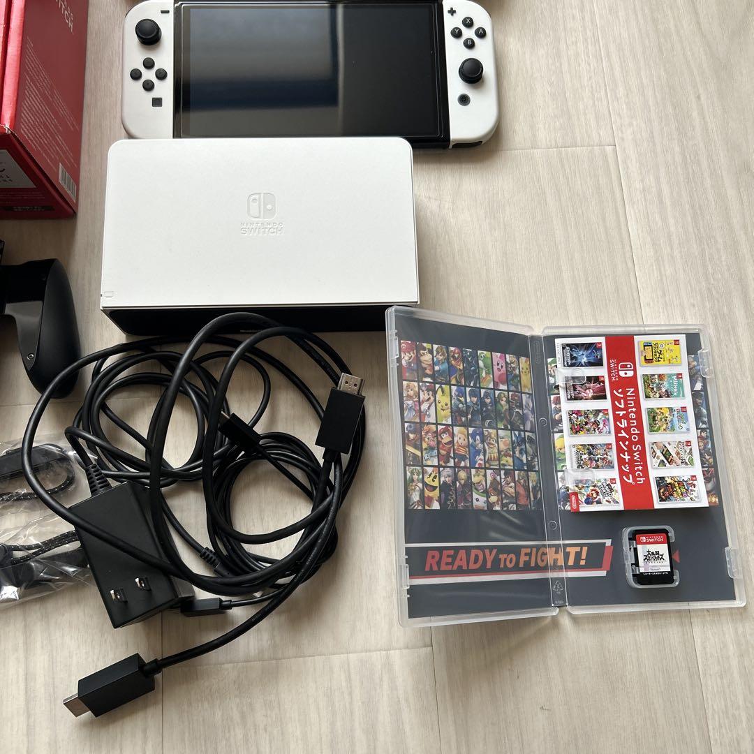 nintendo switch 有機EL&スマブラ,スプラ　セット Amazon.co.jp: Nintendo Switch 大乱闘スマッシュブラザーズ