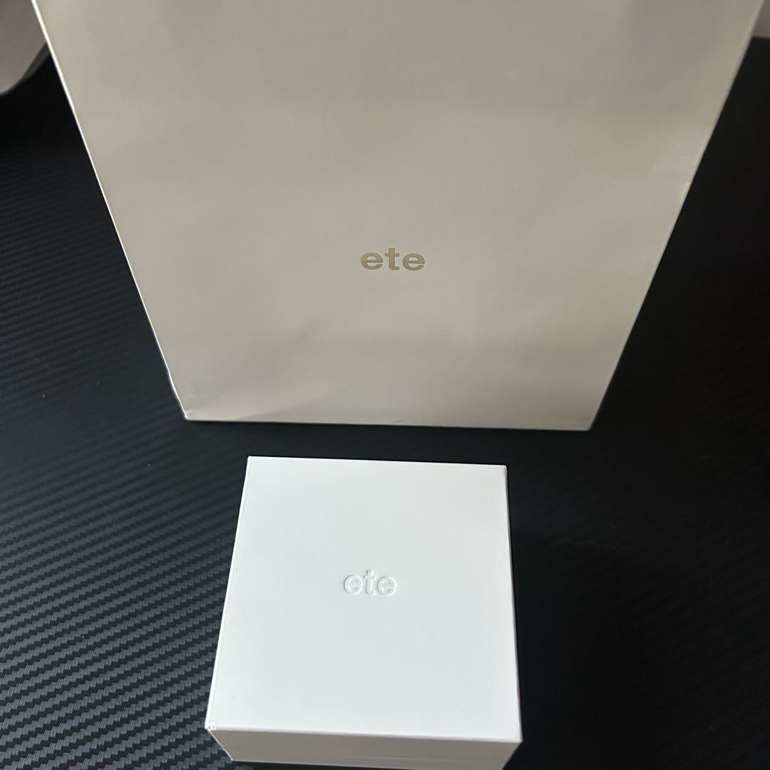 ete シンプル ゴールドチェーンブレスレット