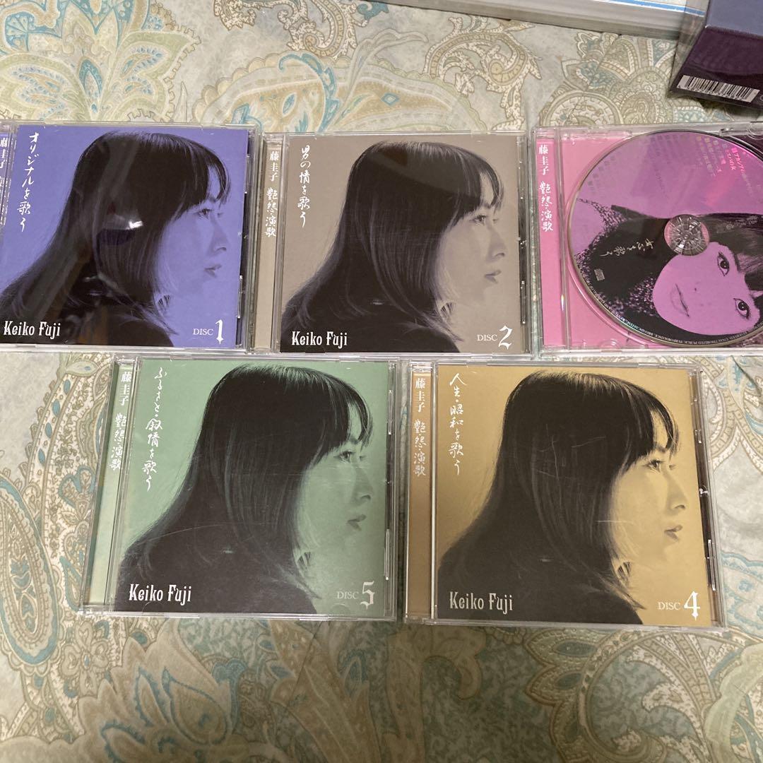 藤圭子 艶然演歌　5枚組カバー 藤圭子 艶・怨・演歌 CD 5枚組 全108曲 ☆ 新宿の女 女の
