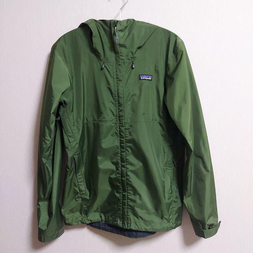 patagonia トレントシェルジャケット　h2no　XS グリーン