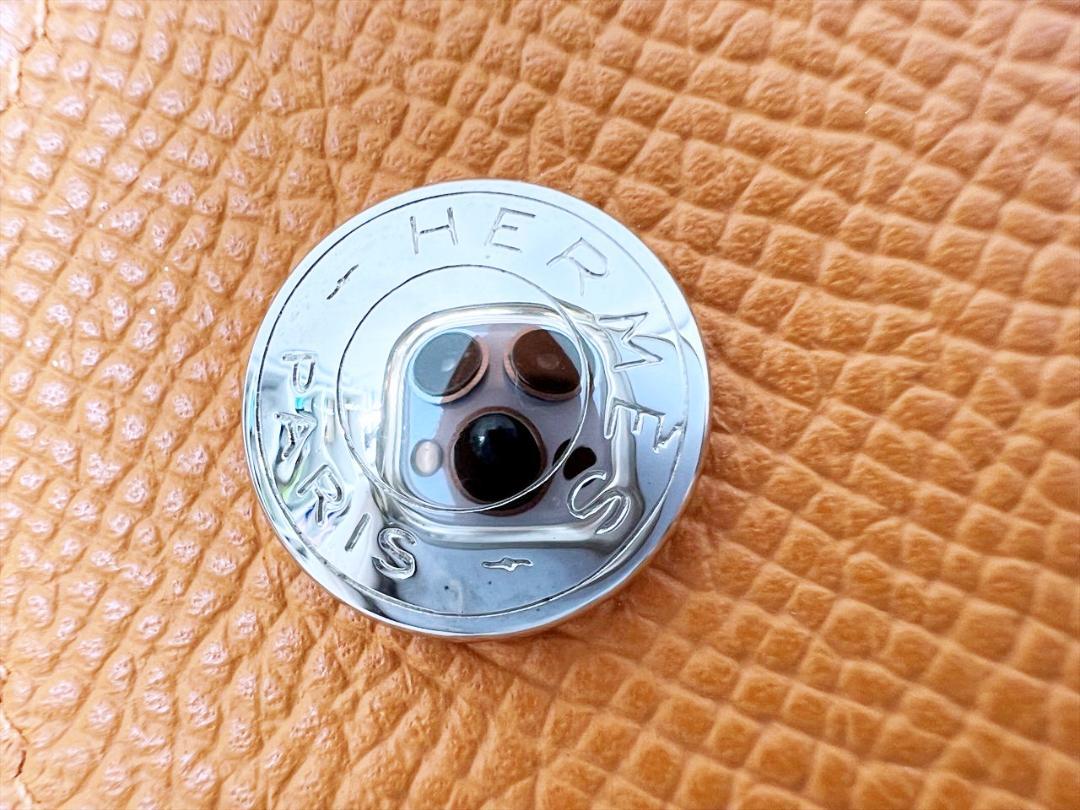 使用感なし　HERMES　エルメス　ルヴァンキャトル　コインケース　レザー　□K 使用感なし HERMES エルメス ルヴァンキャトル コインケース