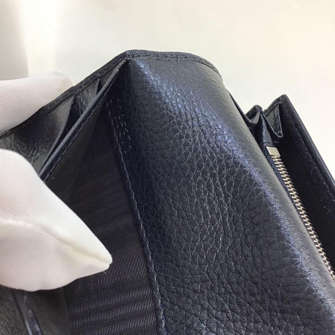 ‼️最終値下げ‼️‼️美品‼️ ヒロフHIROFU レザー 長財布　ダークブルー