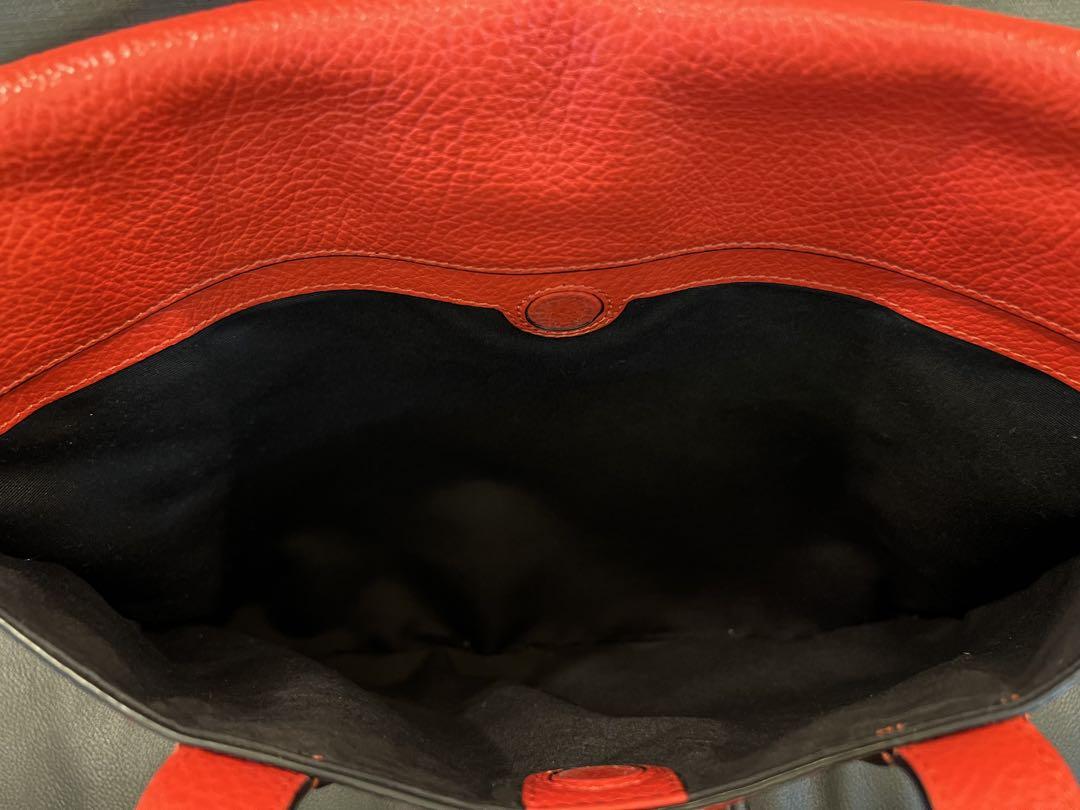 COACH レザー ビジネスバッグ レッド