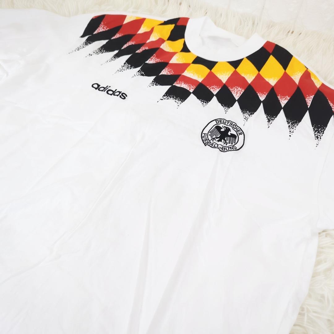 【極美品】adidas 94年ドイツ代表 サッカーTシャツ コットン素材