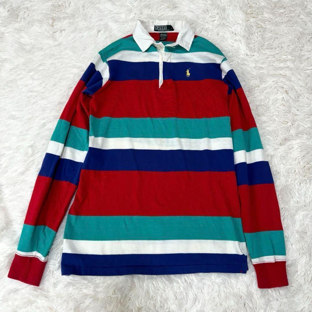 男性に人気！ Polo by Ralph Lauren ヴィンテージラガーシャツUSA製 L ウェア