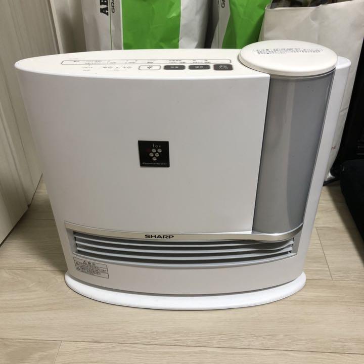 【ラッピング不可】 シャープ 加湿 セラミックファンヒーター プラズマクラスター HX-L120-W - ファンヒーター
